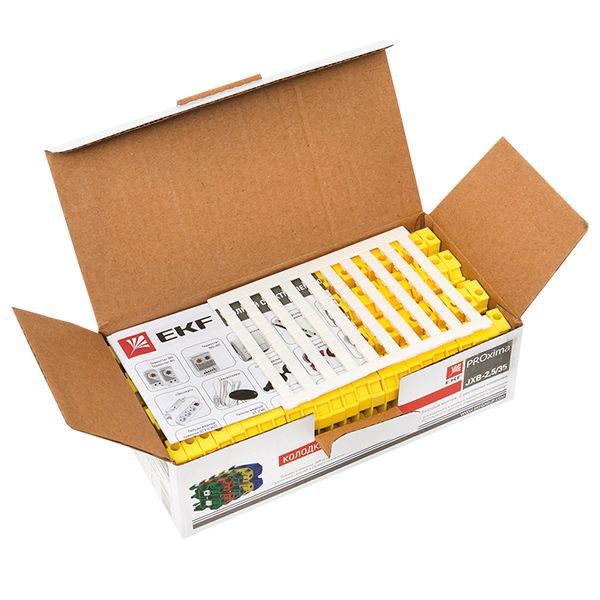  Колодка клеммная JXB-2.5/35 (25а) желт. EKF plc-jxb-2.5/35y фото в каталоге от BTSprom.by