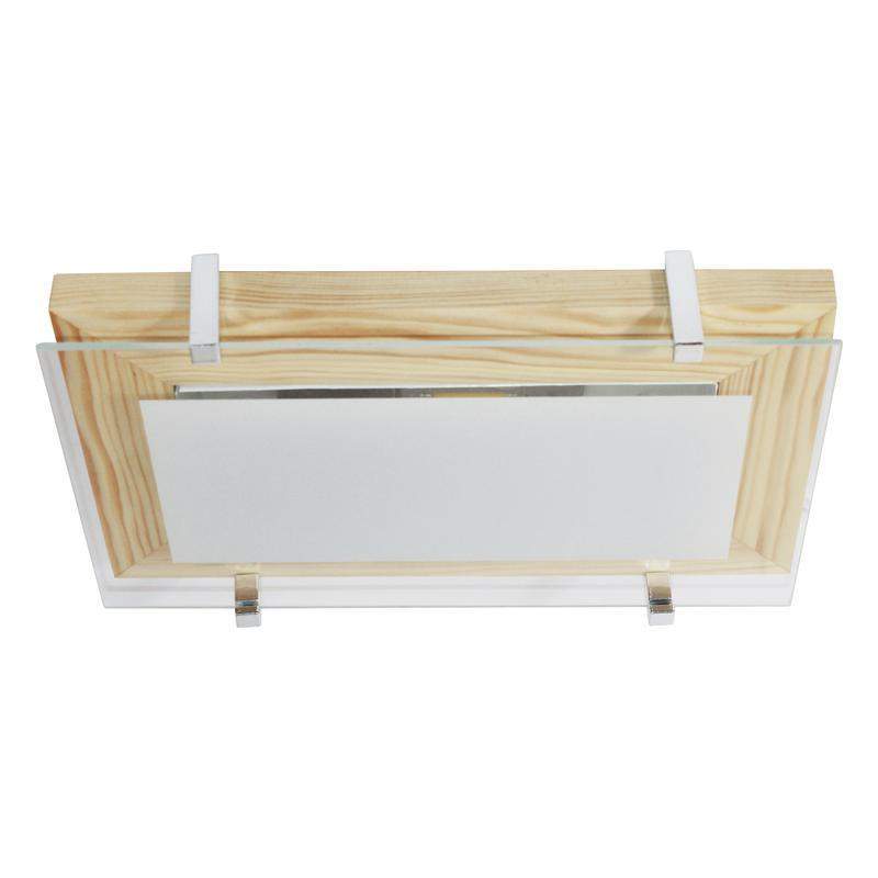 светильник нбб 06-40 "полесье" 280х160 м40 бел. /корпус сосна /держатель хром (инд. упак.) элетех 1005205881 от BTSprom.by