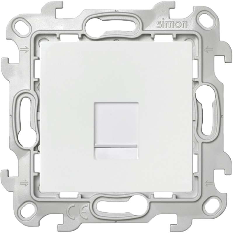 розетка компьютерная сп simon 24 rj45 кат.5e utp ip20 механизм бел. simon 2410598-030 от BTSprom.by