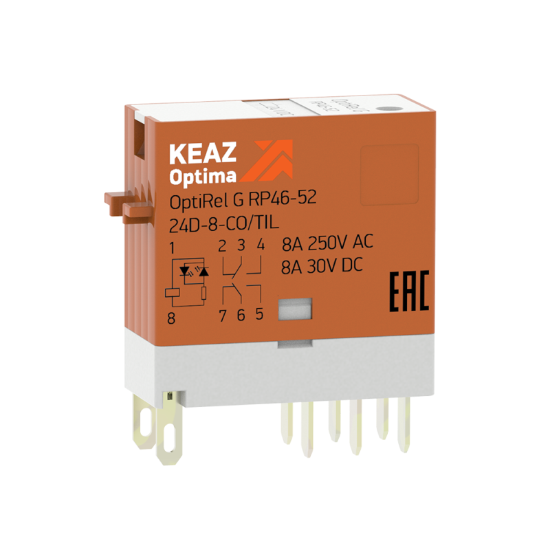 реле промежуточное optirel g rp46-52-24d-8-co-s/til кэаз 281055 от BTSprom.by