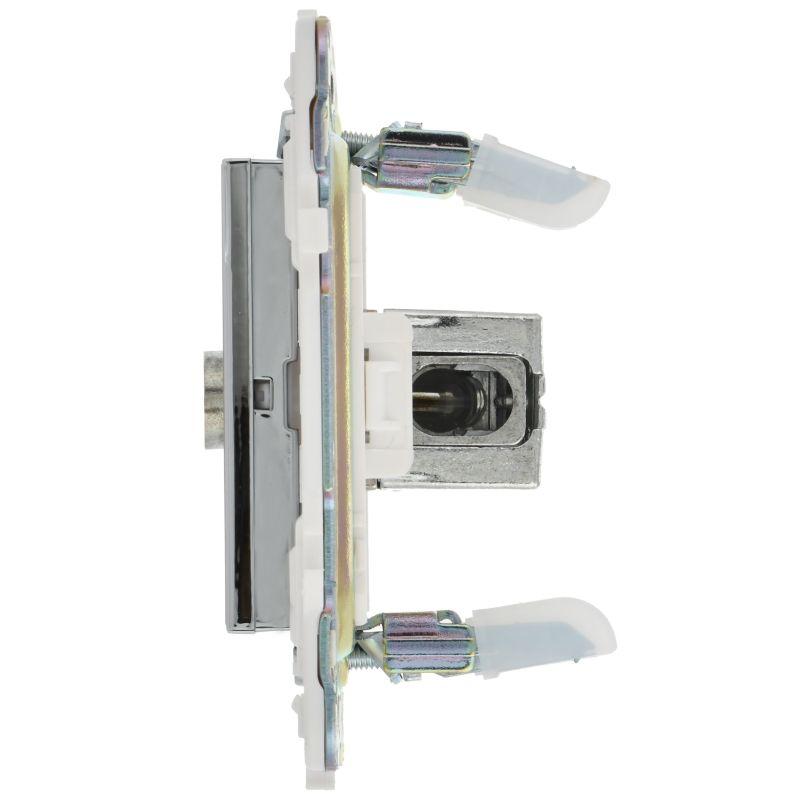  Розетка TV оконечная SKANDY SK-A12N никель IEK SK-A10-O-K50 фото в каталоге от BTSprom.by