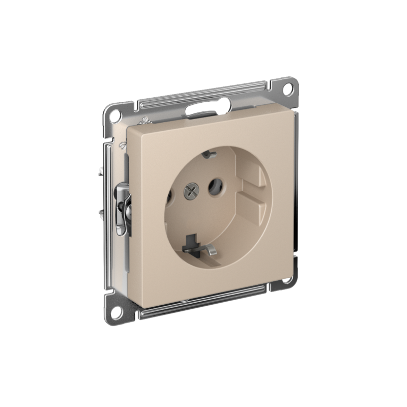 розетка atlasdesign 16а с заземл. быстрозажим. клем. механизм песочн. se atn001243s от BTSprom.by