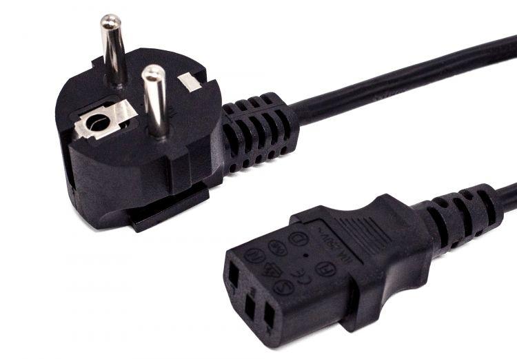 кабель питания cee 7/7 - c13 3х0.75 220в 10а 2200вт 1.2м черн. filum fl-pc10-eu-c13-1.2m от BTSprom.by