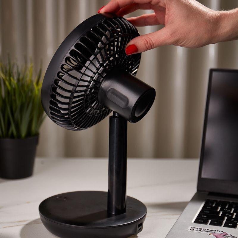  Вентилятор настольный 6Вт USB черн. DUX 60-0215 фото в каталоге от BTSprom.by