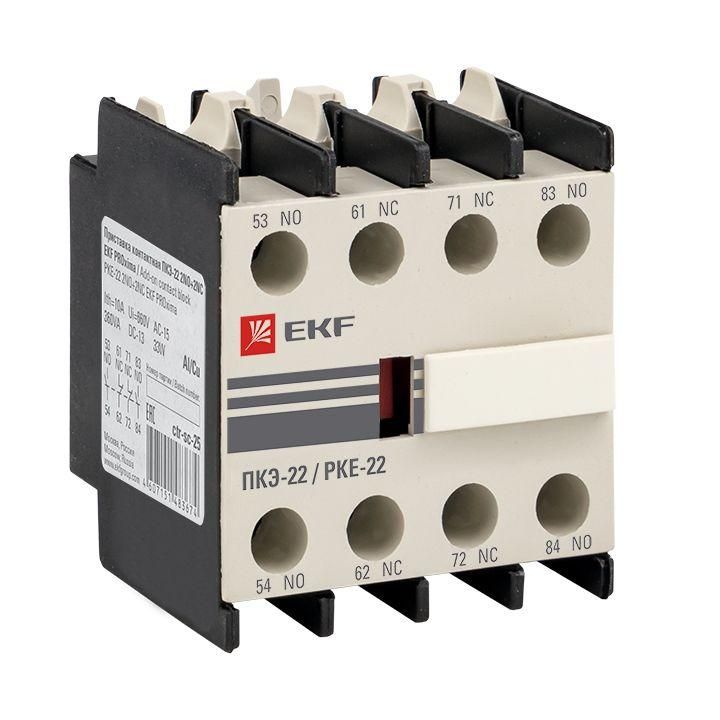 приставка контактная пкэ-22 2no+2nc ekf ctr-sc-25 от BTSprom.by