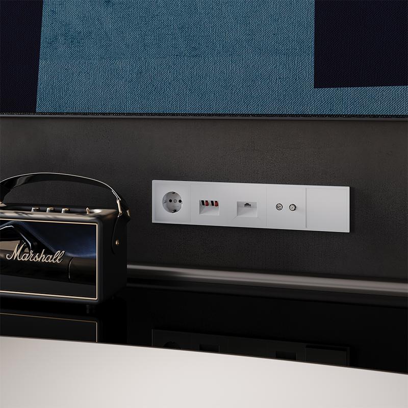  Заглушка СП S70 с суппортом механизм бел. матов. Voltum VLS080102 фото в каталоге от BTSprom.by