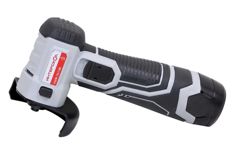 машина шлифовальная угловая аккумуляторная бесщеточная ушм-76/12в li-ion апи-т (картон без аккум. и зу) интерскол 644.0.0.70 от BTSprom.by