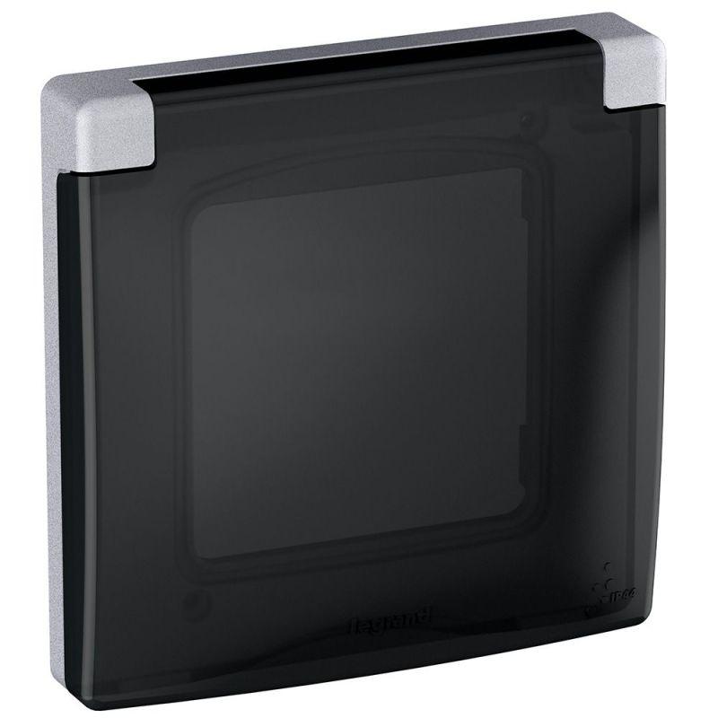 рамка 1-м inspiria ip44 с крышкой алюм. iek 673922 от BTSprom.by
