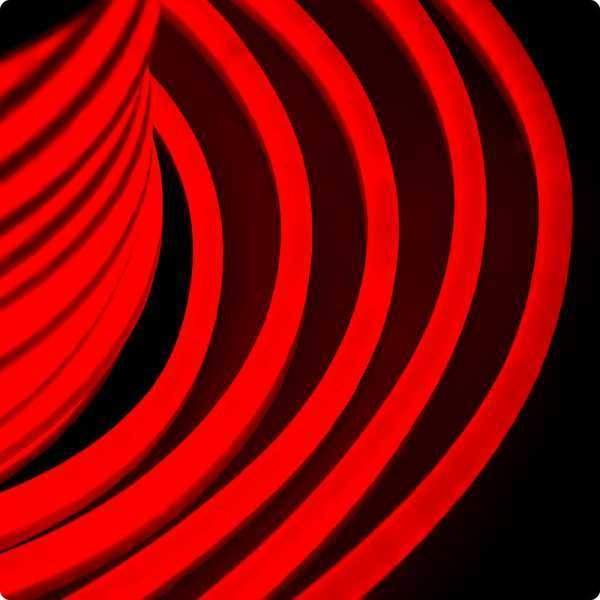 гибкий неон dip 12x26мм - красный, оболочка красная, бухта 50м от BTSprom.by