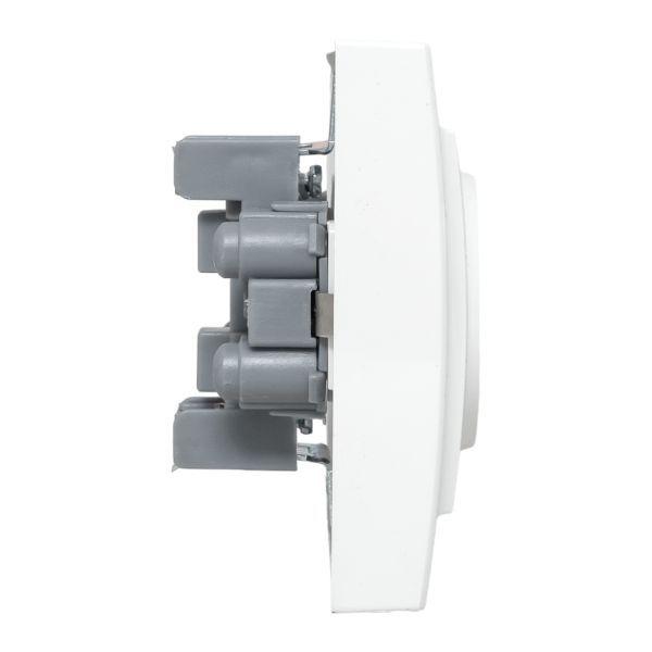  Розетка 2-м СП Минск 16А IP20 с заземл. защ. шторки бел. Basic EKF ERR16-128-100 фото в каталоге от BTSprom.by