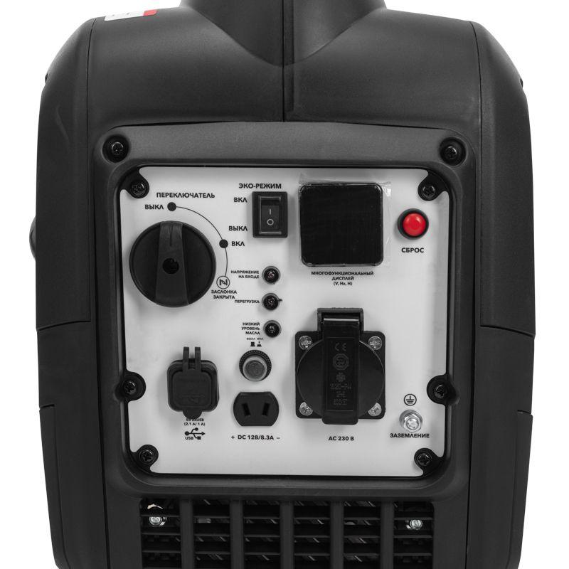  Генератор инверторный KR2200I 2.2кВт 230В 4л закрытый корпус ручной старт KRANZ KR-16-1141 фото в каталоге от BTSprom.by