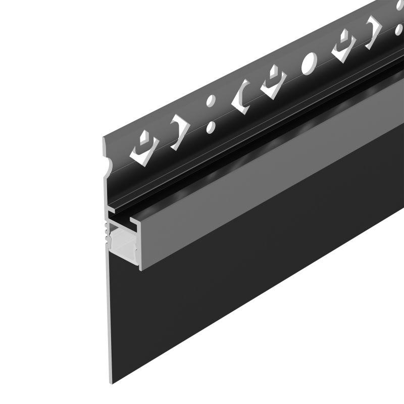 профиль arh-plintus-50-fantom-3000 black l3000 алюм. arlight 052699 от BTSprom.by