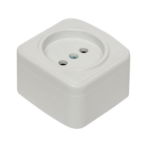  Розетка 1-м ОП Минск 10А IP20 без заземл. бел. Basic EKF EGR10-022-10 фото в каталоге от BTSprom.by