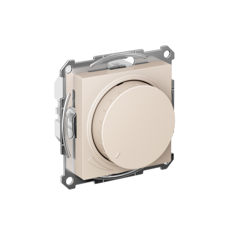 светорегулятор поворотно-нажимной atlasdesign 400вт механизм беж. se atn000223 от BTSprom.by