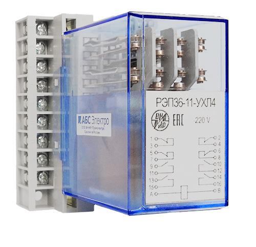 реле промежуточное рэп-36-11 110в dc 2/2 задн. присоед. вниир a8120-02839114 от BTSprom.by