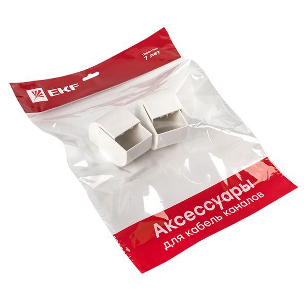  Заглушка 40х40 бел. Plast PROxima (уп.4шт) EKF ecw-40-40x4 фото в каталоге от BTSprom.by