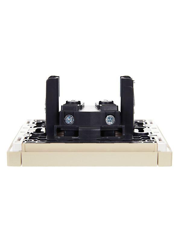  Розетка 1-м СП FORTE&PIANO FP418 10А без заземл. без защ. шторок винт. крепл. ваниль IEK FP-R10-10-K10 фото в каталоге от BTSprom.by