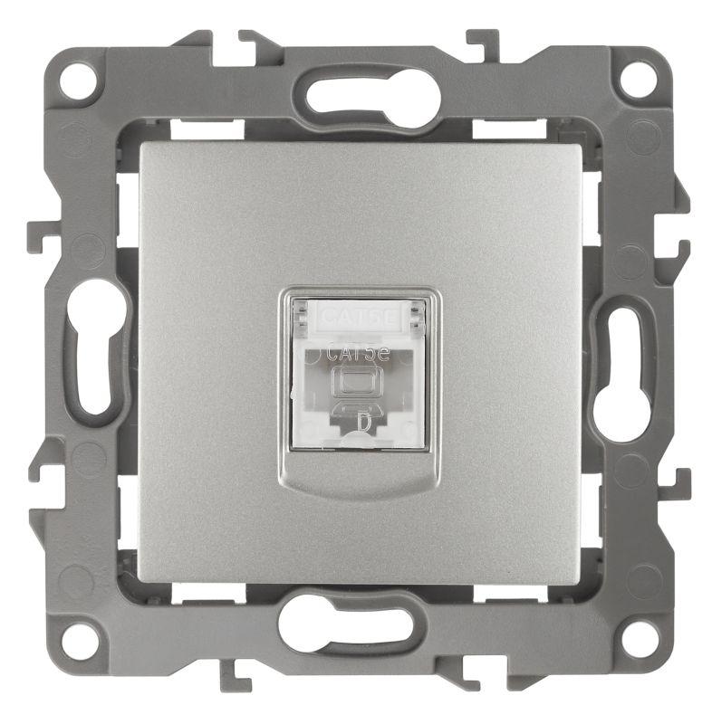 розетка компьютерная эра12 12-3107-03 rj45 алюм. эра б0014725 от BTSprom.by