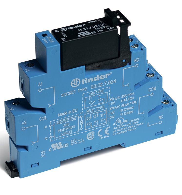 модуль интерфейсный твердотельное реле выход 5а (24в dc) 24в dc p20 винт. клеммы finder 383170249024 от BTSprom.by