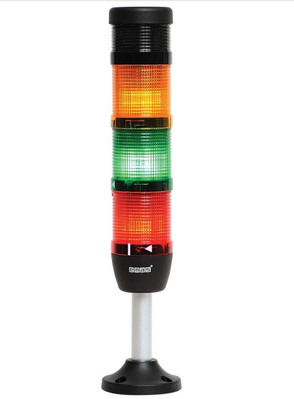 колонна сигнальная 50мм 220в светодиод led зуммер красн./желт./зел. emas ik53l220zm03 от BTSprom.by