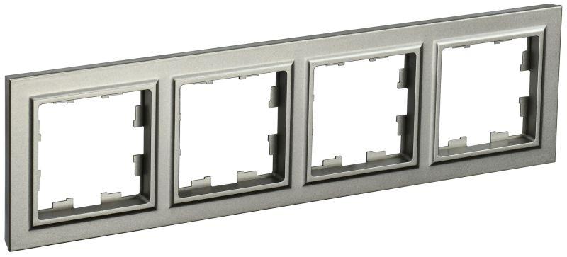рамка 4-м brite ру-4-брш шампань iek br-m42-k37 от BTSprom.by