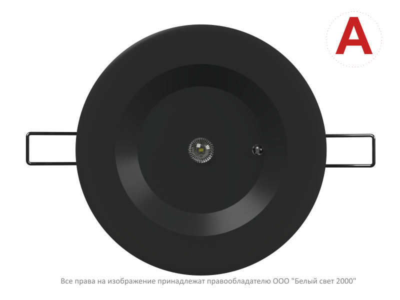  Светильник аварийный BS-ARUNA-51-L1-INEXI3 IP40 Black Белый Свет a31876 фото в каталоге от BTSprom.by
