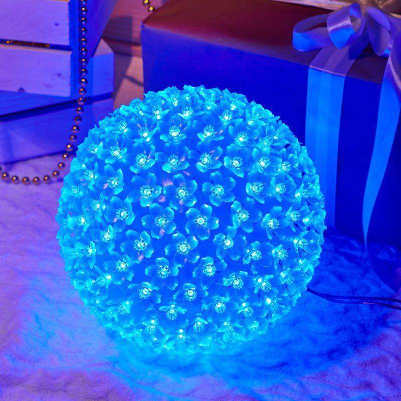 фигура светодиодная "шар светодиодный" d20см 200led син. 16вт 230в ip20 neon-night 501-607 от BTSprom.by