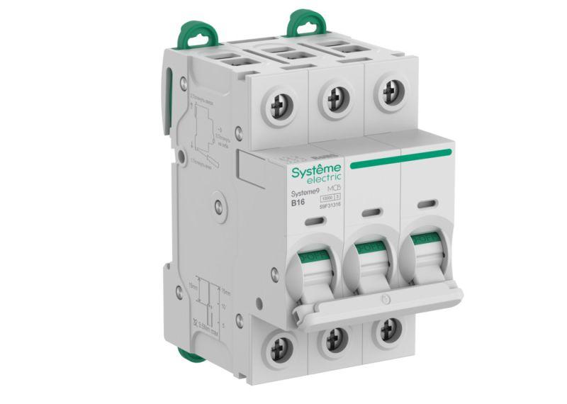выключатель автоматический 3п b 16а 10ка systeme9 400в se s9f31316 от BTSprom.by