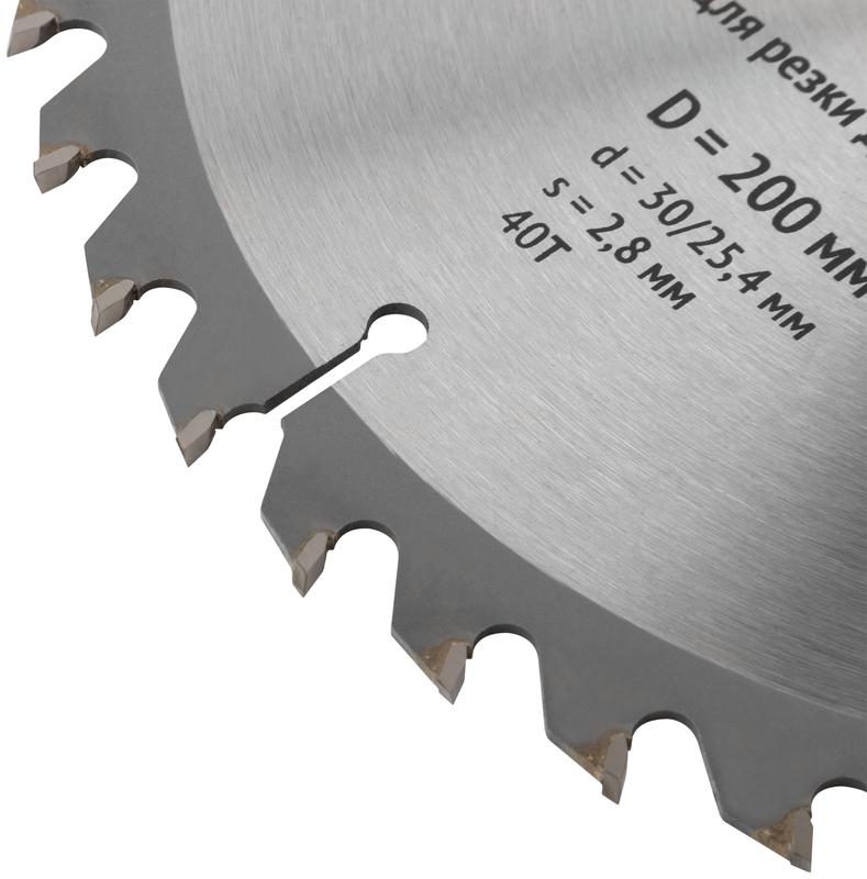  Диск пильный для циркулярных пил по дереву 200х30/25.4х40T FIT 37746 фото в каталоге от BTSprom.by
