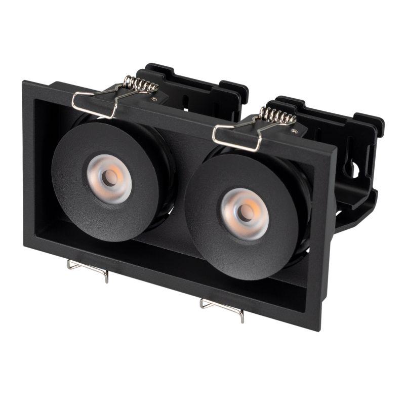 светильник cl-simple-s148x80-2x9w day4000 (bk 45 deg) (ip20 металл 3 года) arlight 026877 от BTSprom.by