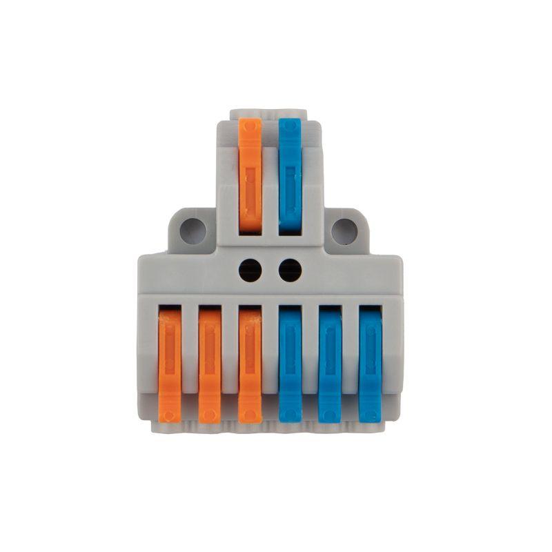  Клемма строительно-монтажная СМК проходная разветвительная 2п с монтажной площадкой 1 ввод 3 вывода на полюс Rexant 07-5234 фото в каталоге от BTSprom.by