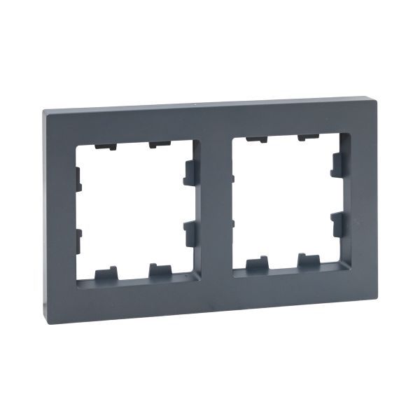 рамка 2-м эпика пластик графит ekf up1-fpg-02 от BTSprom.by