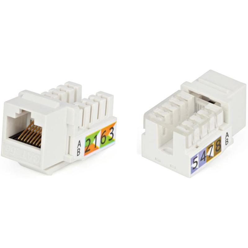 вставка keystone jack rj45 (8p8c) кат.5e dual idc kj2-8p8c-c5e-90-wh бел. hyperline 16289 от BTSprom.by