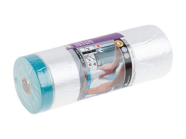 пленка защитная с армированной клейкой лентой 270смх14м color expert (для внутренних и наружных работ, укрывная) 96742702 от BTSprom.by