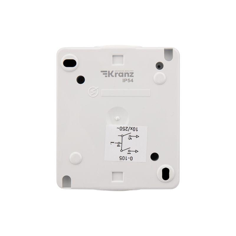  Выключатель 2-кл. ОП INDUSTRIAL IP54 бел. Kranz KR-78-0832 фото в каталоге от BTSprom.by