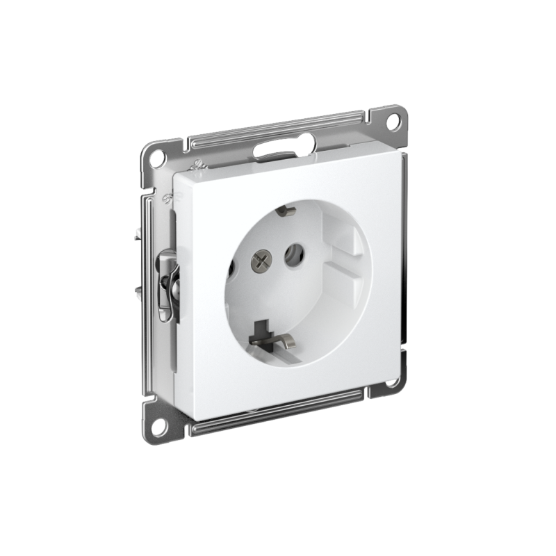 розетка atlasdesign 16а с заземл. быстрозажим. клем. механизм бел. se atn000143s от BTSprom.by