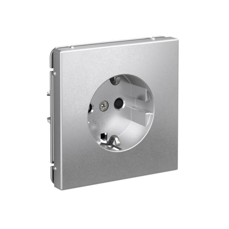  Розетка ArtGallery 16А с заземл. со шторками быстрозажим. клем. механизм алюм. SE GAL000345S фото в каталоге от BTSprom.by