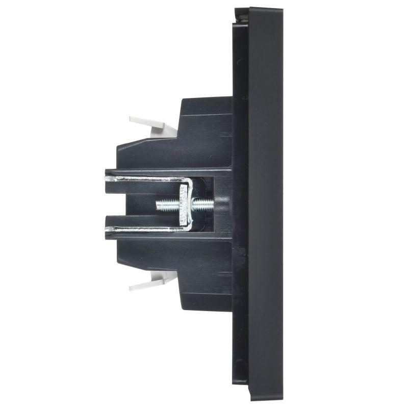  Выключатель жалюзи СП FORTE&PIANO 10А FP111 черн. IEK FP-V15-0-10-1-K02 фото в каталоге от BTSprom.by