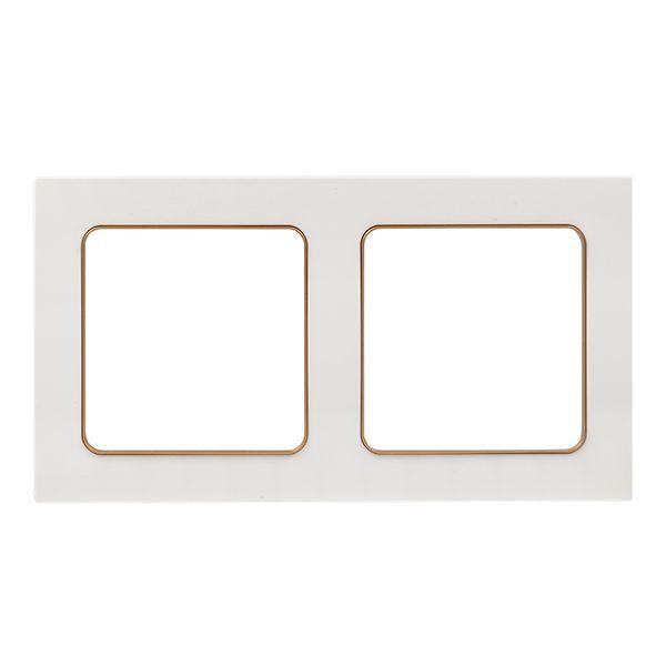 рамка 2-м стокгольм бел. с линией цвета шампань proxima ekf eym-g-303-10 от BTSprom.by