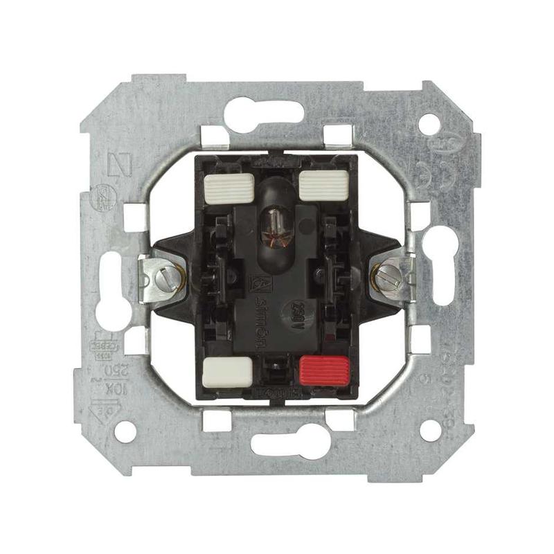 переключатель проходной 1-кл. сп simon 82 10а ip20 с подсветкой механизм simon 75202-39 от BTSprom.by