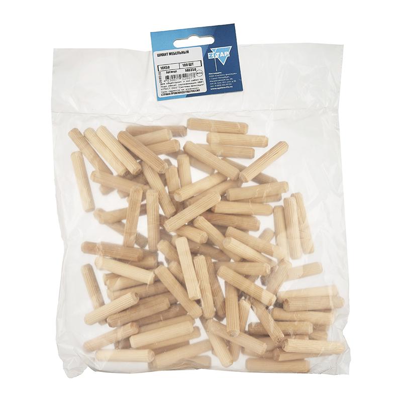 шкант мебельный 10х50 (уп.100шт) tech-krep/zitar 148358 от BTSprom.by