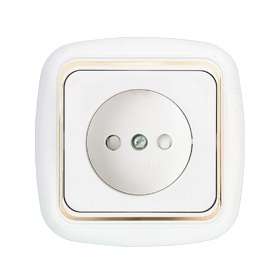 розетка 1-м сп 16а ip20 с заземл. защ. шторки бел. bylectrica рс16-267 от BTSprom.by