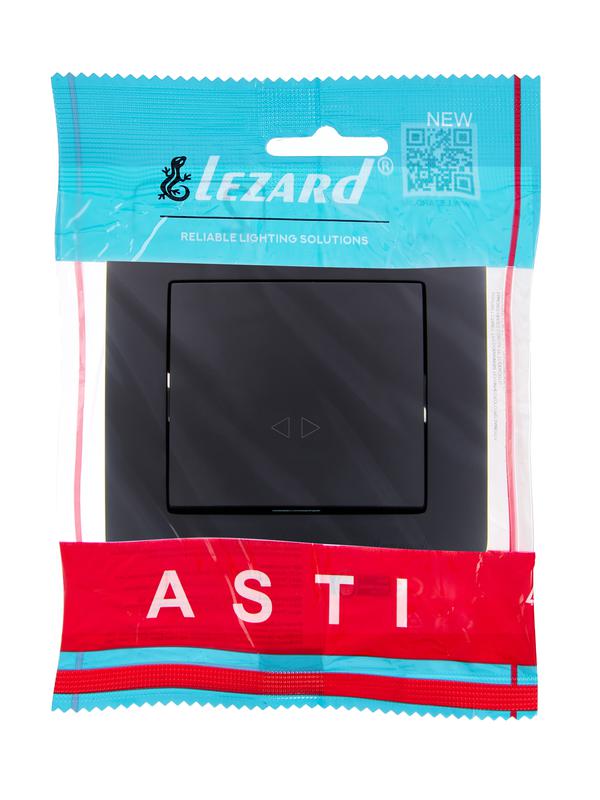  Выключатель промежуточный 1-кл.СП ASTI 10А IP20 в сборе черн. бархат LEZARD 7081-4242-107 фото в каталоге от BTSprom.by