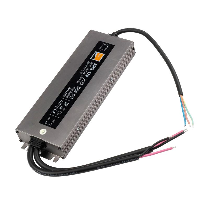  Блок питания для светодиод. ленты BSPS 12В 25.00А=300Вт IP67 JazzWay 5062085 фото в каталоге от BTSprom.by
