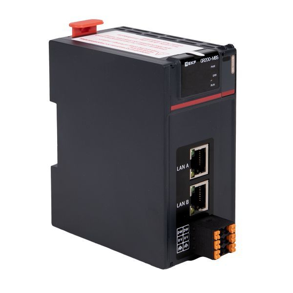 модуль сетевой удаленного расширения ввода и вывода modbus tcp gr200-mbs d-card ekf gr200-mbs-dcd от BTSprom.by