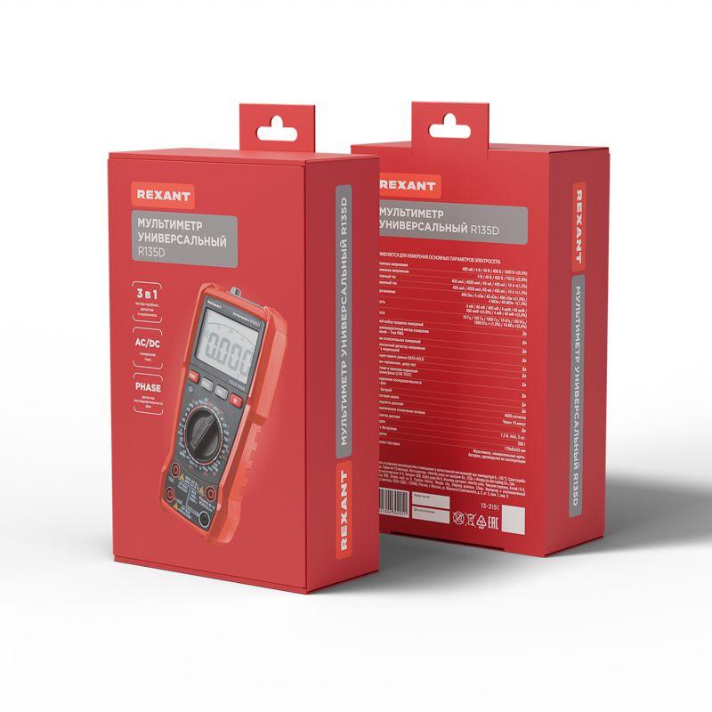  Мультиметр универсальный R135D Rexant 13-3151 фото в каталоге от BTSprom.by