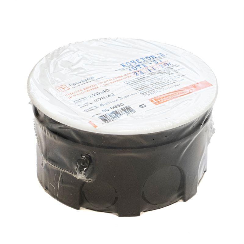  Коробка распределительная СП 80-0850 безгалогенная (HF) 76х42 Промрукав 80-0850 фото в каталоге от BTSprom.by