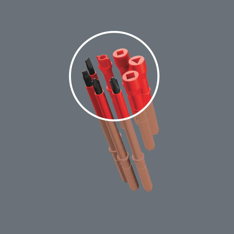  Набор насадок с отверткой-битодержателем+электромонтажные клещи KN-1396200 Kraftform Kompakt VDE 17 extra slim 1 17 предметов Wera WE-136027 фото в каталоге от BTSprom.by