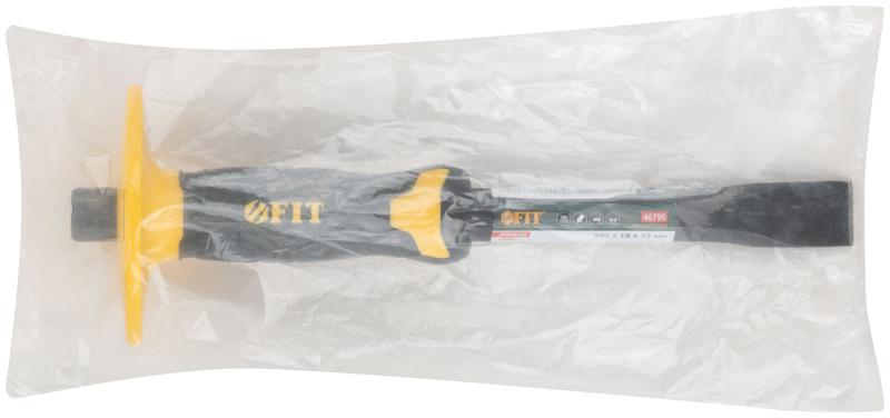  Зубило с пластиковым прорезиненным протектором 300х18х25мм профи FIT 46790 фото в каталоге от BTSprom.by