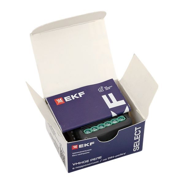  Реле умное в подрозетник 3-канальное Zigbee Connect Select без нейтрали EKF ssh-3g-zb-nn фото в каталоге от BTSprom.by